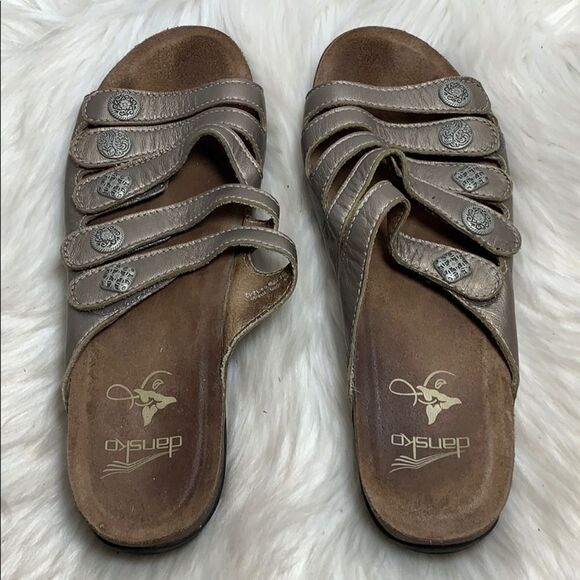 Dansko Janie Strappy Pewter Sandal Size 41/10.5-11 - Picture 3 of 6